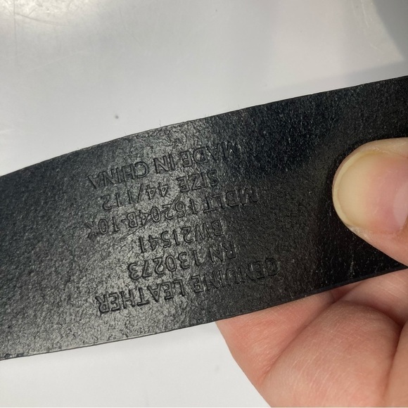 Wrangler black leather belt size 44 - Picture 4 of 4